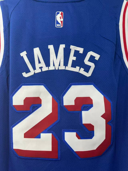 LeBron James Royal Swingman Jersey Philadelphia 76ers - All Stitched