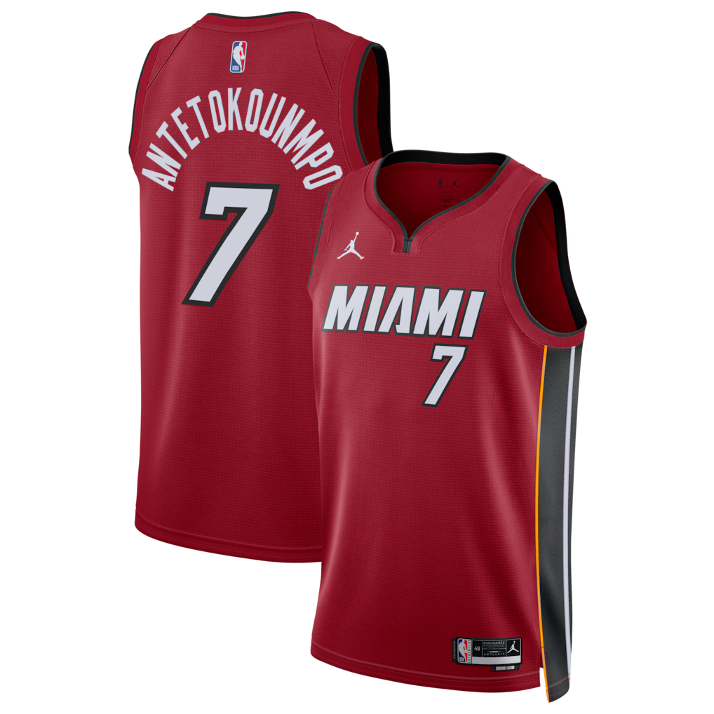 Giannis Antetokounmpo Miami Heat #7 Swingman Jersey Collection – Unisex