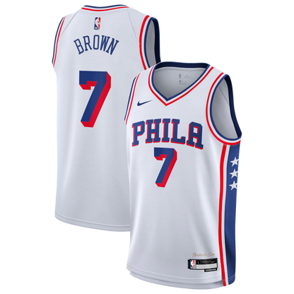 Philadelphia 76ers Edition Swingman Jersey - Royal - Jaylen Brown - Unisex