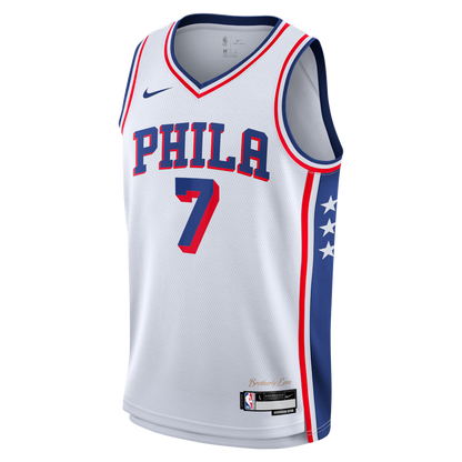Philadelphia 76ers Edition Swingman Jersey - Royal - Jaylen Brown - Unisex