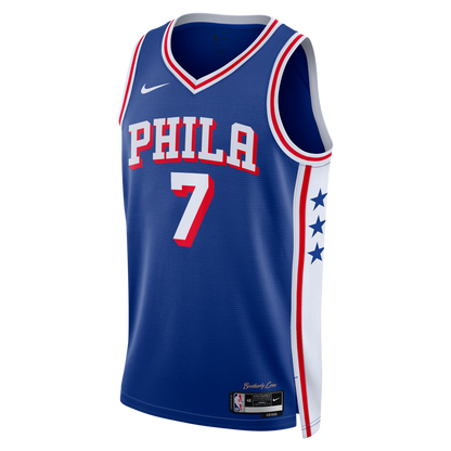 Philadelphia 76ers Edition Swingman Jersey - Royal - Jaylen Brown - Unisex
