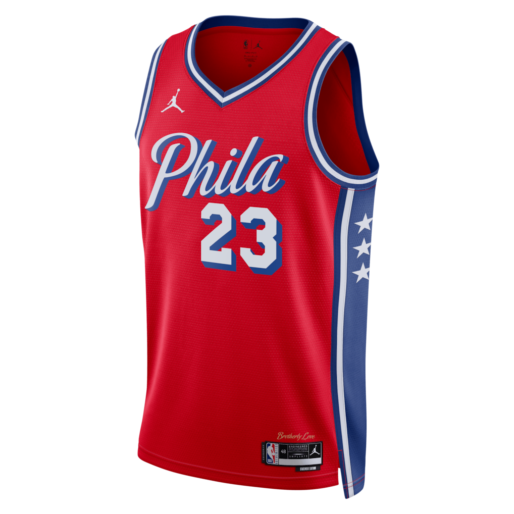 Unisex Philadelphia 76ers LeBron James Royal Swingman Jersey - All Stitched